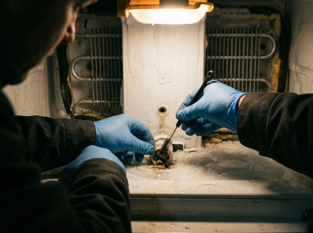 defrost draining tube