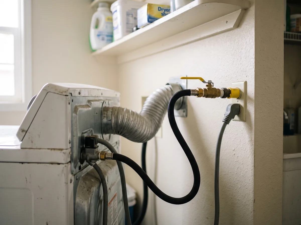 gas vs electric dryer yellow valve